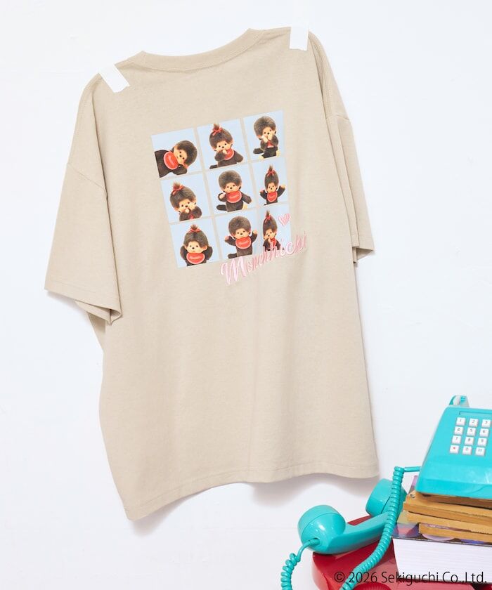 🇯🇵 FREAK'S STORE X MONCHHICHI 夢奇奇 蒙奇奇 聯名款 九宮格拍貼 印花 落肩 短T 短袖 / 預購