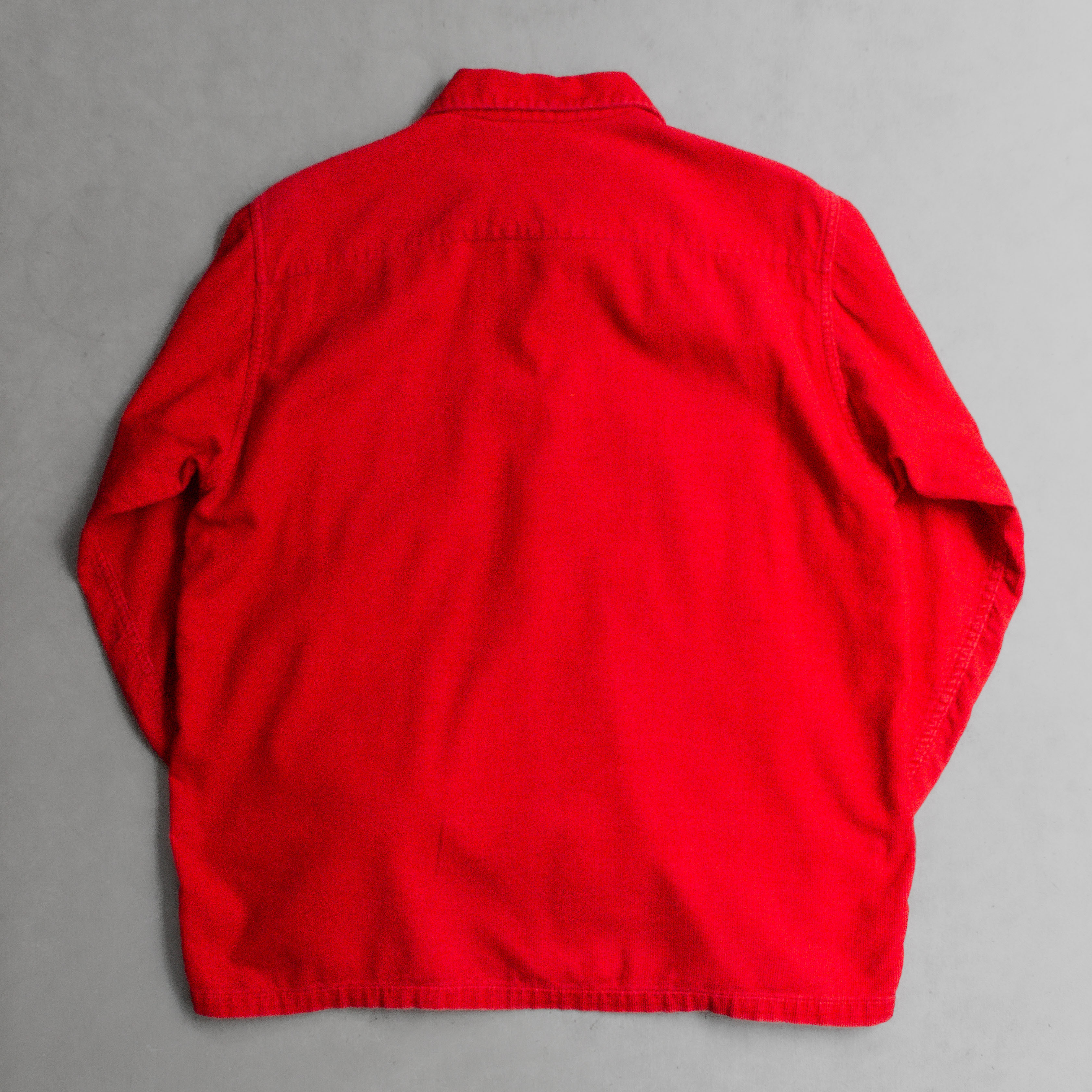 50-60S PILGRIM CORDUROY OPEN SHIRT 美國製 紅色 燈芯絨 開領 長袖襯衫