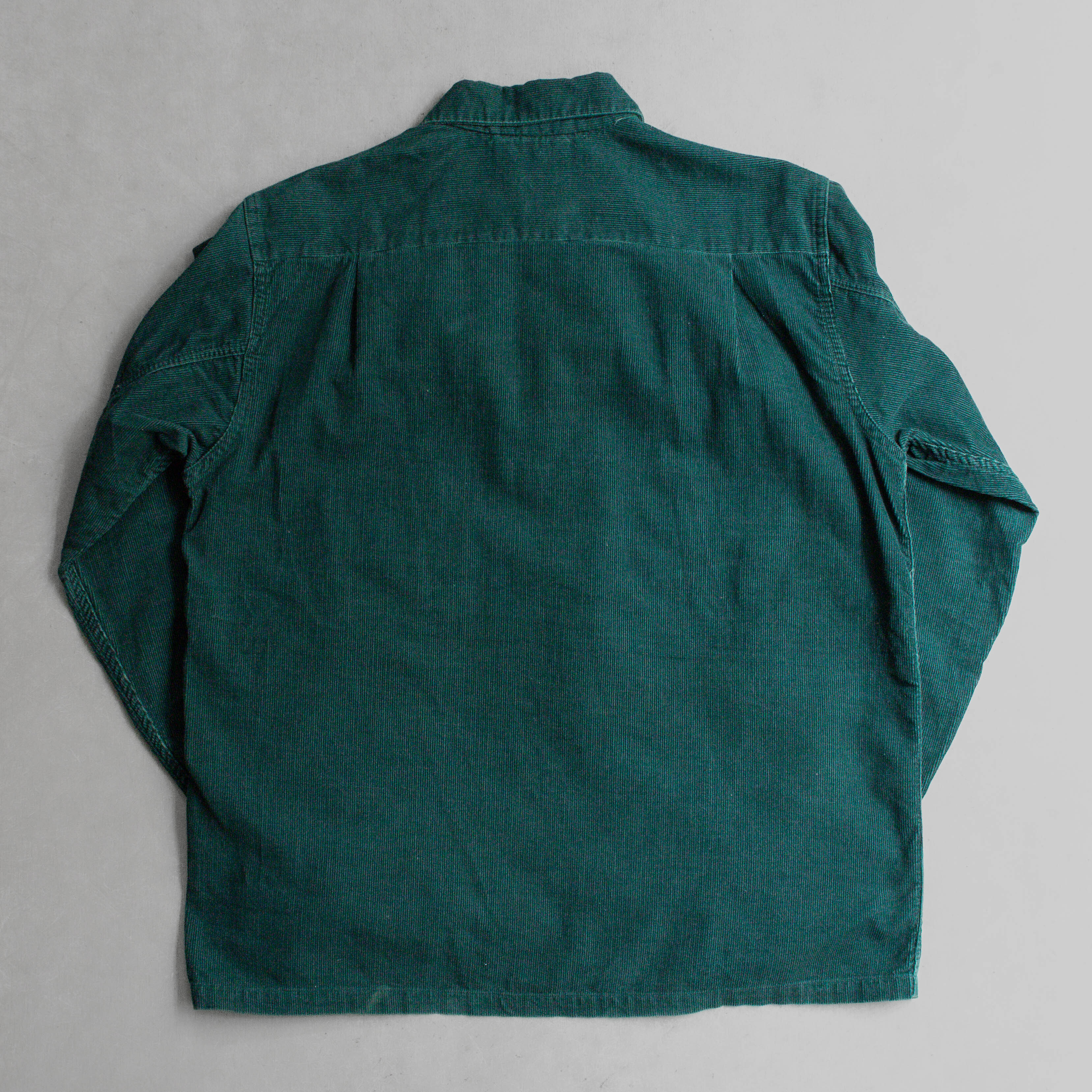 50S PILGRIM CORDUROY OPEN SHIRT 美國製 綠色 燈芯絨 開領 長袖 襯衫