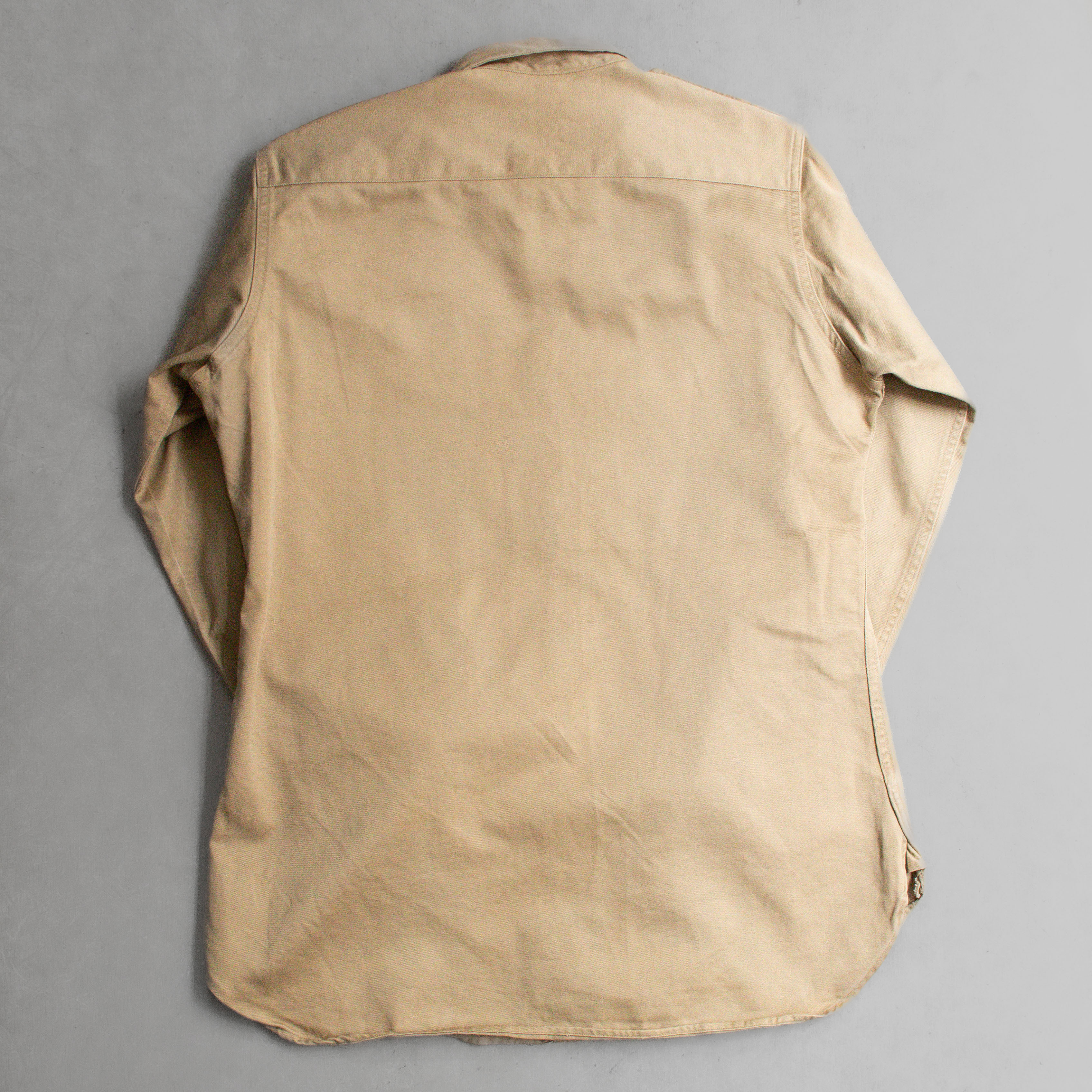 50-60S US ARMY CHINO SHIRT 美軍 卡其 制服 長袖 軍襯衫 A