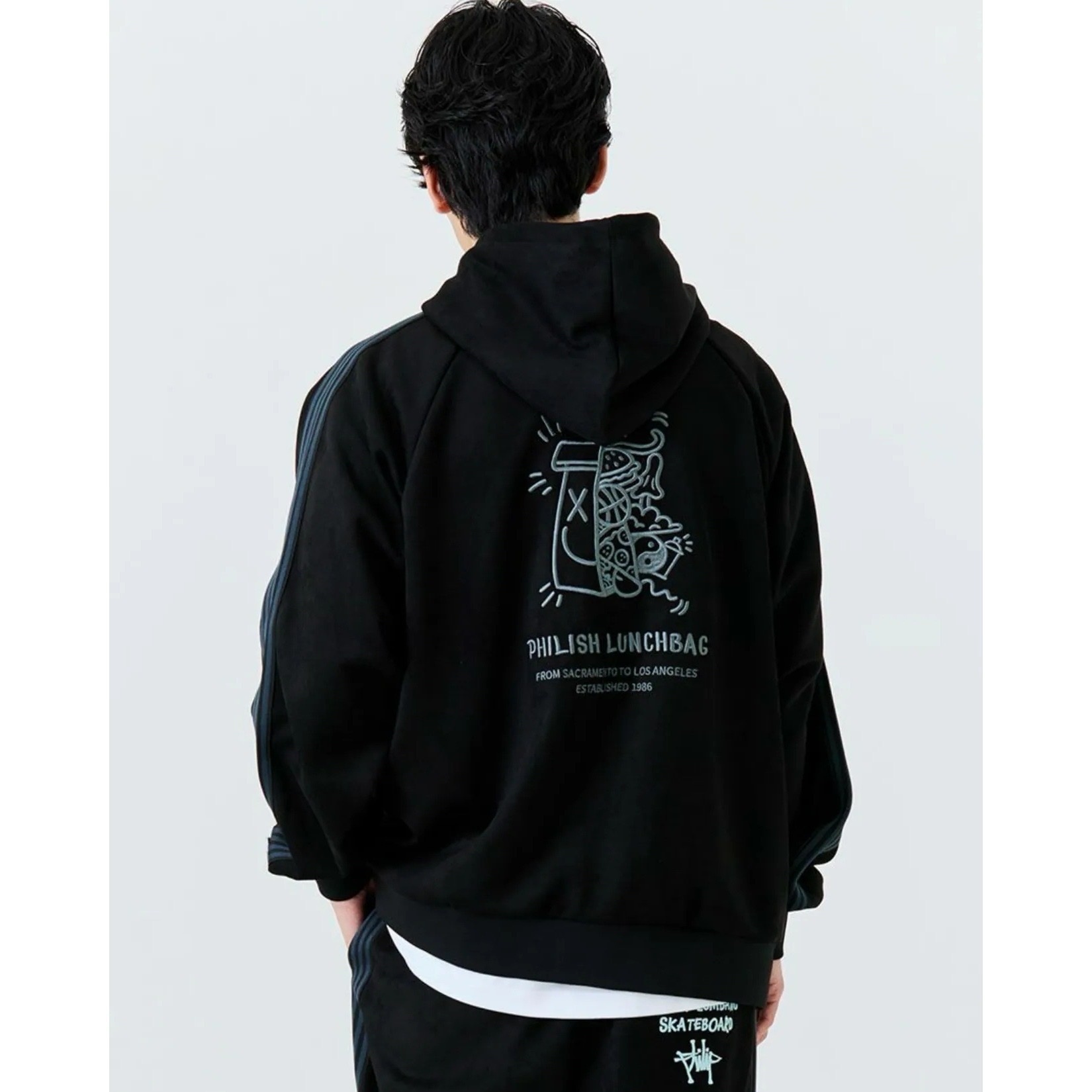 Philip Lumbang JP Suede Touch Lunch bag Track Hoodie