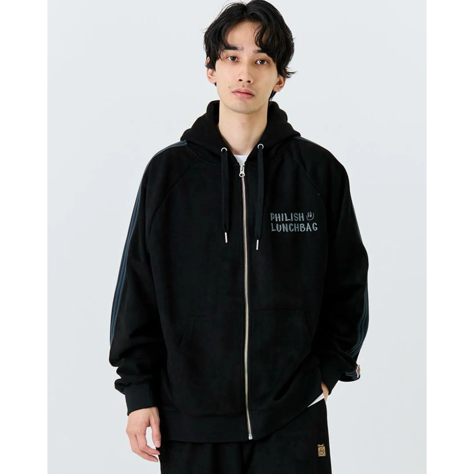 Philip Lumbang JP Suede Touch Lunch bag Track Hoodie