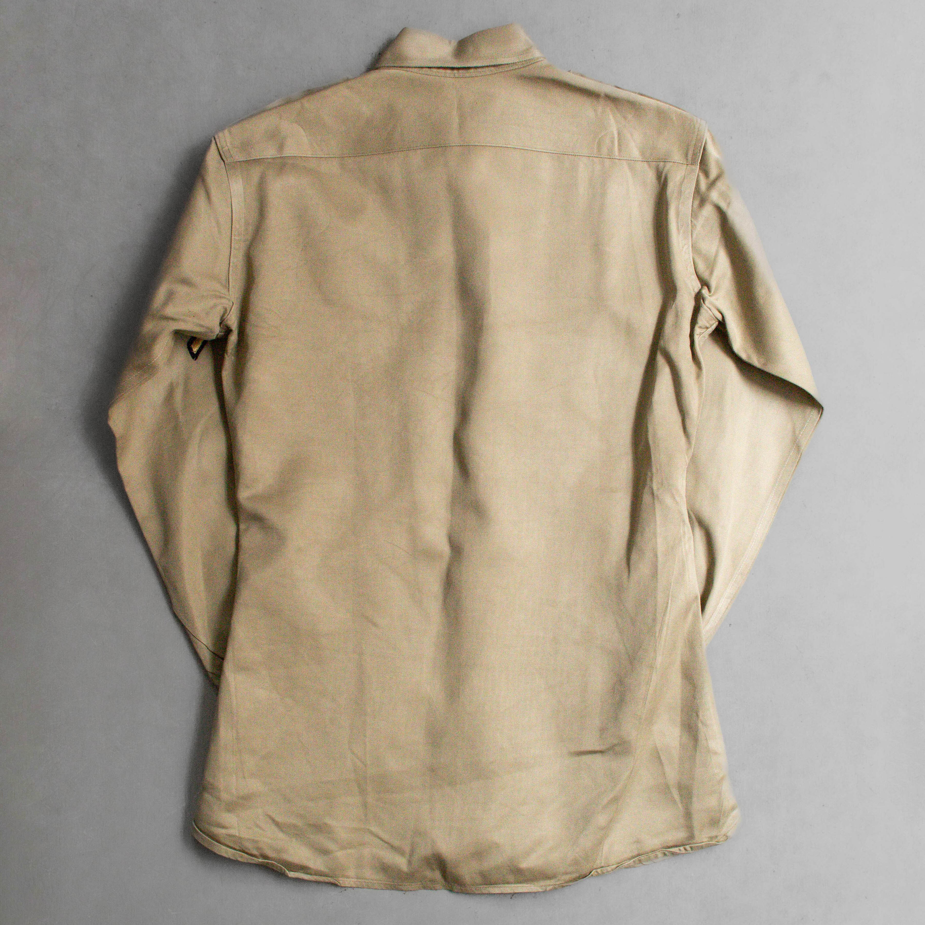 50-60S US ARMY CHINO SHIRT 美軍 卡其 制服 長袖 軍襯衫 C