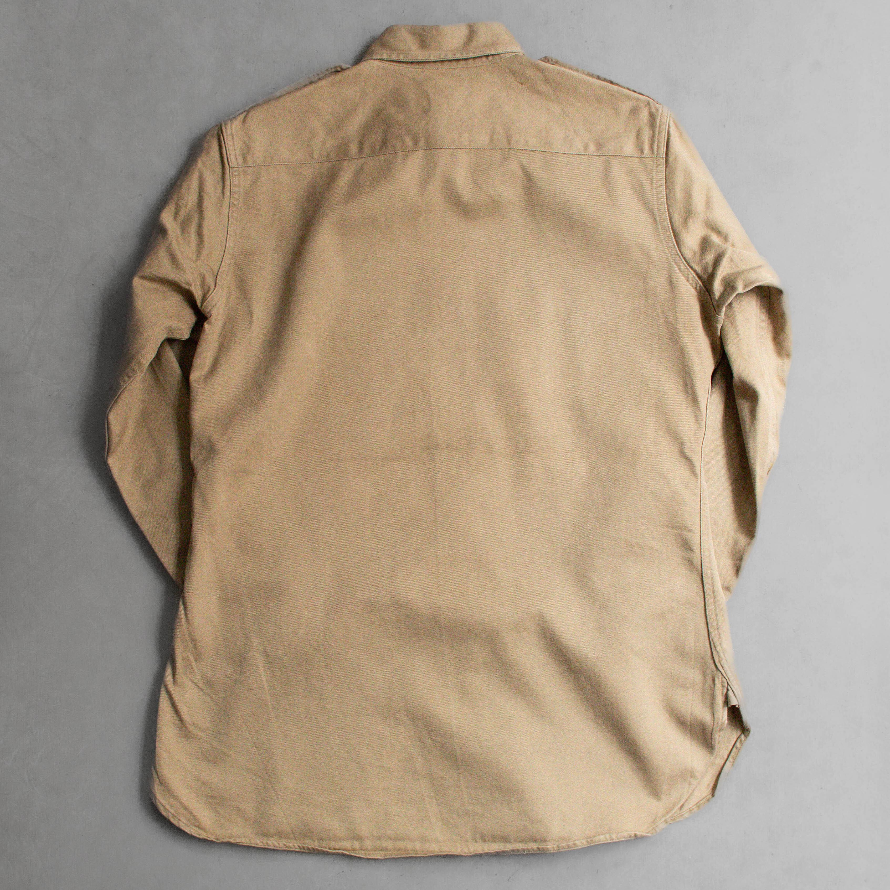 50-60S US ARMY CHINO SHIRT 美軍 卡其 制服 長袖 軍襯衫 D