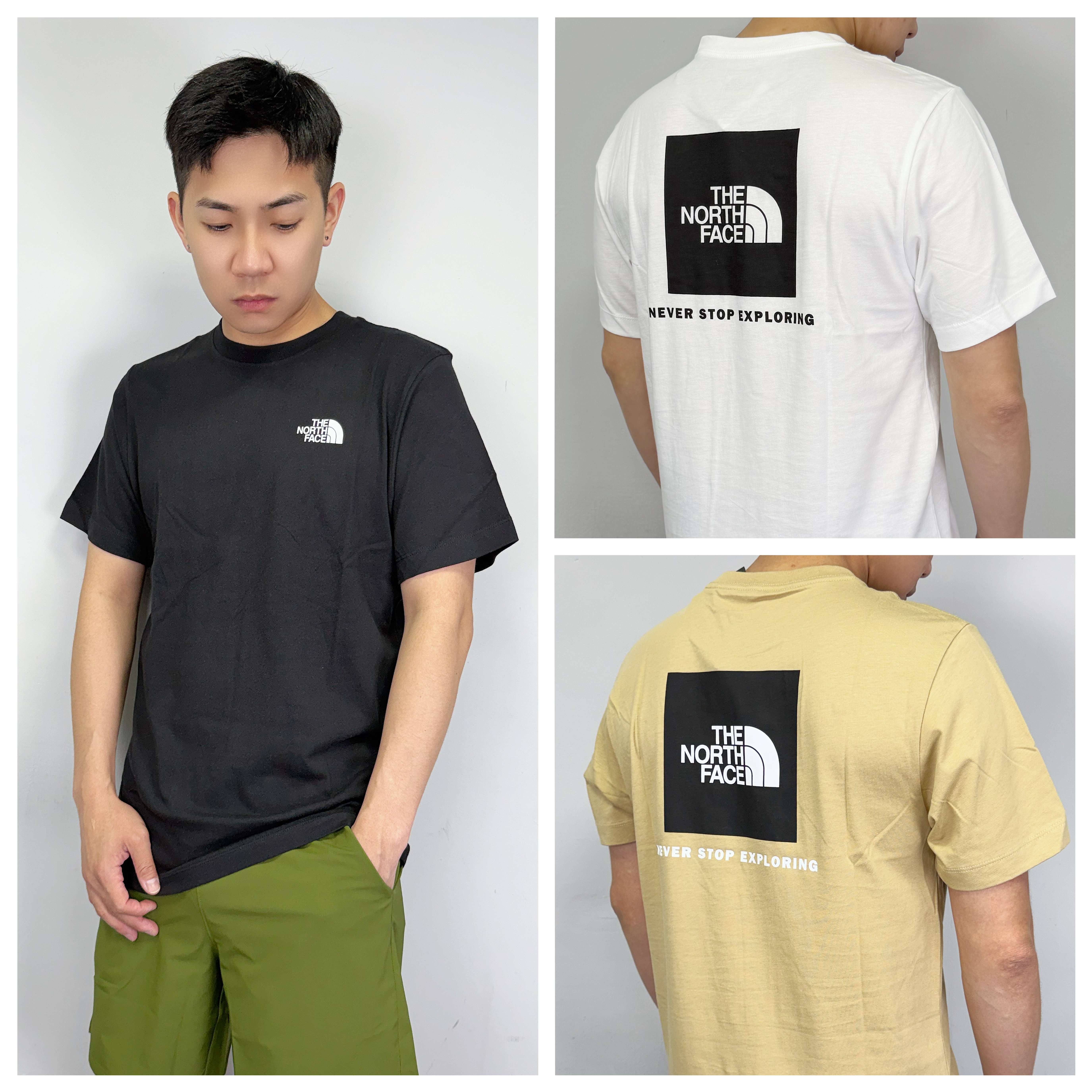 The North Face 北臉 背後方塊 短袖上衣 短T