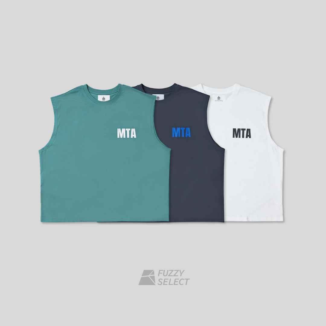 【逢甲 FUZZY】MTA Basic Vest 無袖 寬肩 背心 綠色 深灰 白色 MT25T002
