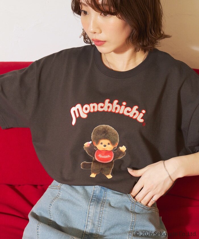 🇯🇵 FREAK'S STORE X MONCHHICHI 夢奇奇 蒙奇奇 聯名款 正面印花 刺繡文字 落肩 短T 短袖 / 預購