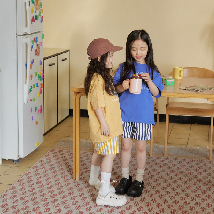 正韓夏BLACKBEAN 嫩嬰/小童兩色加菲貓上衣