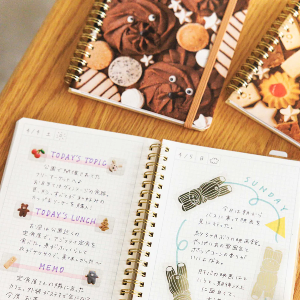 king jim hitotoki note ring comic size cookie bear