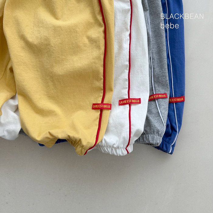 正韓夏BLACKBEAN 嫩嬰/小童四色薄款線條運動褲