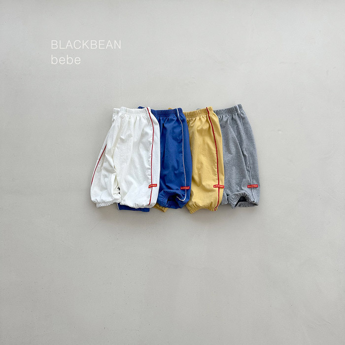 正韓夏BLACKBEAN 嫩嬰/小童四色薄款線條運動褲