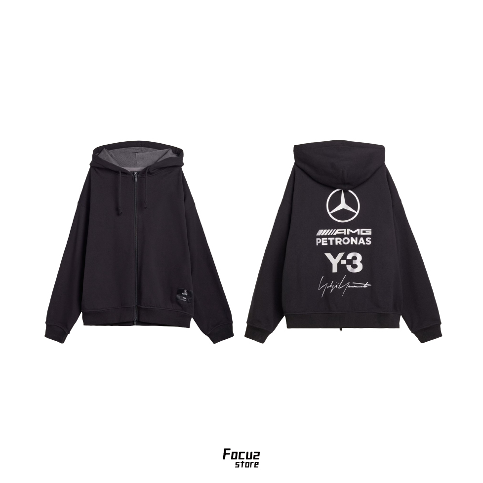 【Focus Store】預購 Y-3 x Mercedes-AMG F1 Zip Hoody "Black" 黑色 拉鍊連帽外套