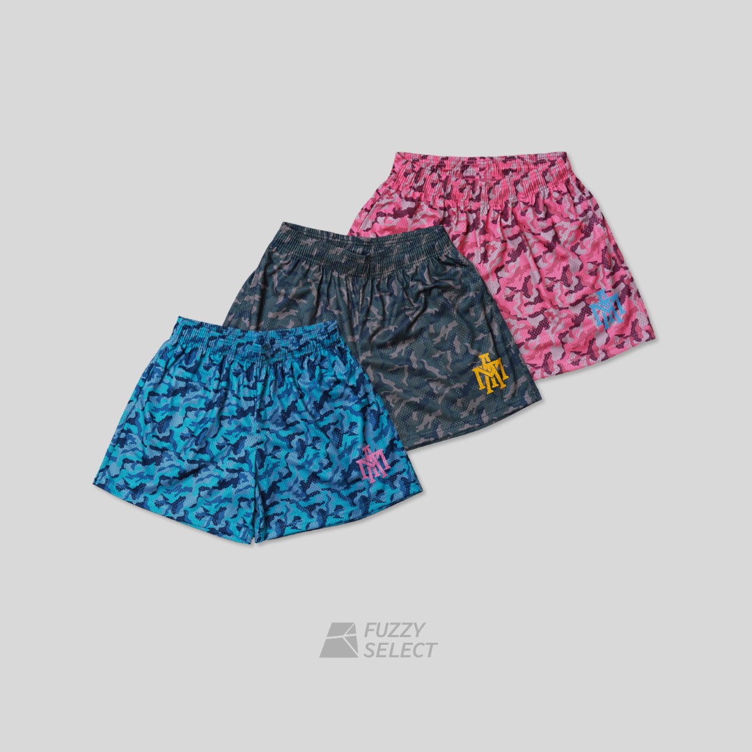 逢甲FUZZY】MTA Camo Shorts 網布 迷彩 短褲 藍 綠 粉紅 M25SSBS11