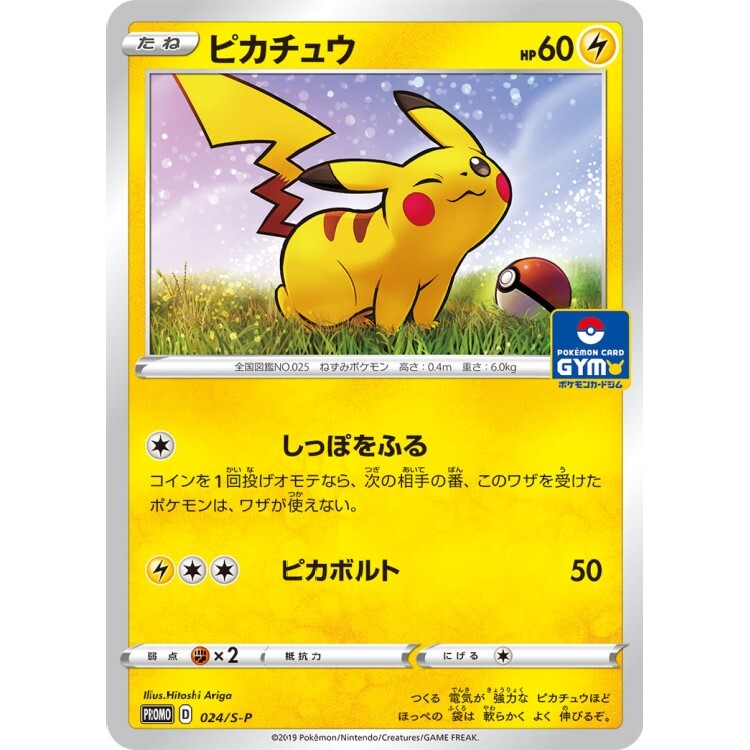 024/S-P 皮卡丘 GYM Battle Promo Pokemon Japanese Raw Card