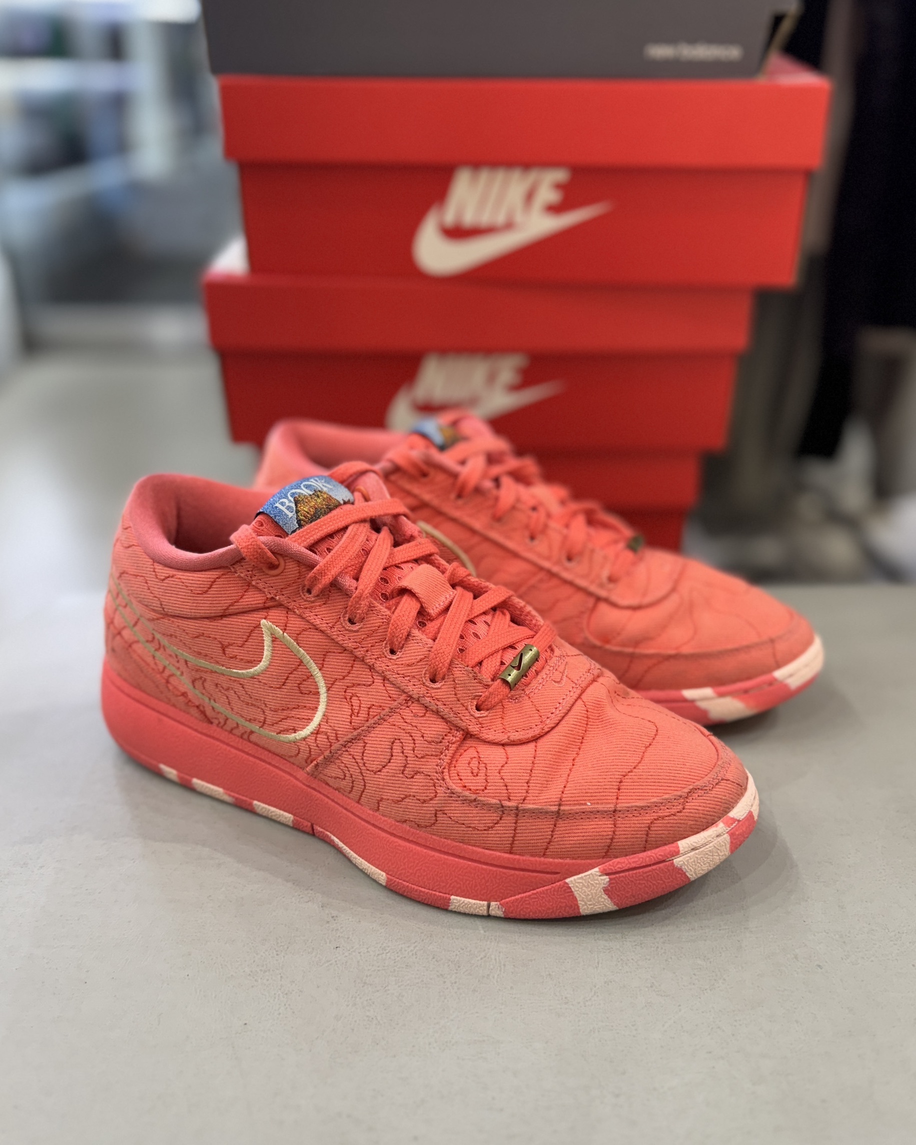 [ 二手US10/28CM ] NIKE BOOK 1 TEXT EP 亞利桑那州 紅岩色 實戰 緩震 籃球鞋【IB8053-800】CHAPTER ONE PINKS  25SALE