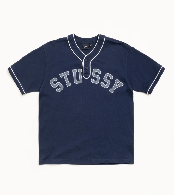 現貨|Stussy Arch Baseball Jersey NAVY