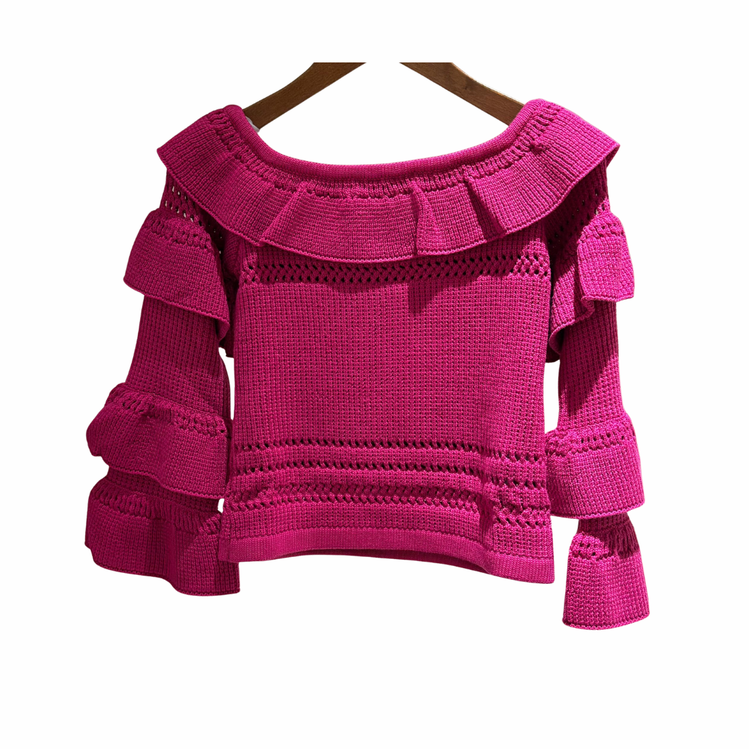 1AF0323-183 [ANNE FONTAINE] Top Fushia #P22F215706 (EU)