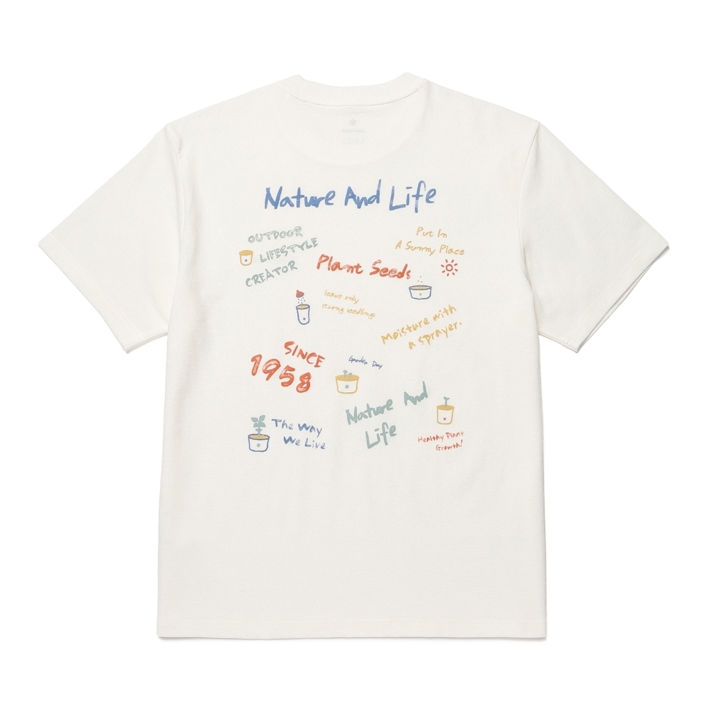 【春季新品限時折扣🔥 3/29 晚上12:00結束】Snow Peak Sorona Crayon Short Sleeve T-shirt 蠟筆塗鴉 速乾 短tee S26MUFTS08