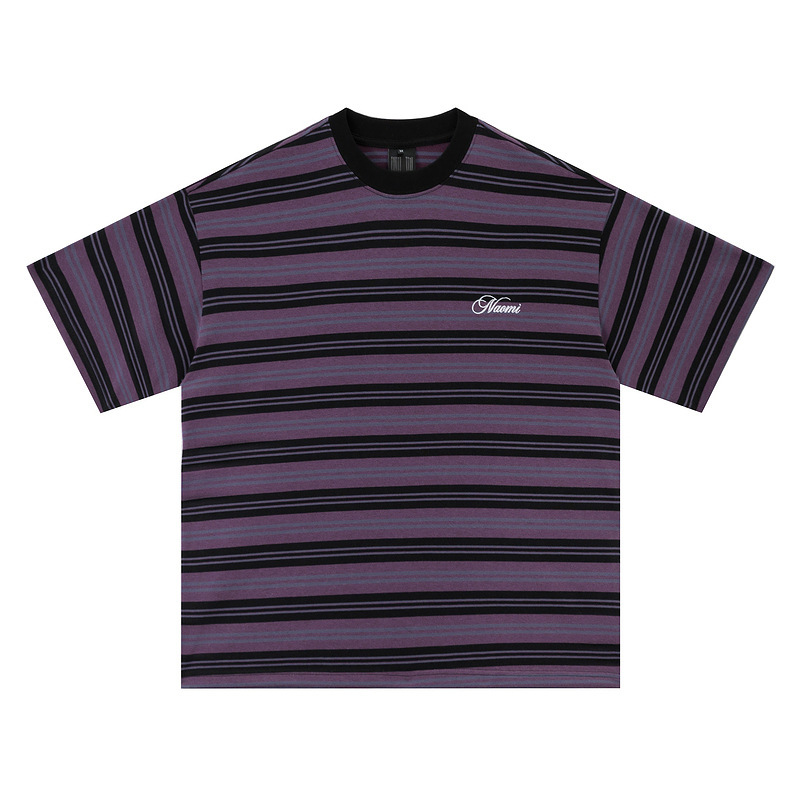 Naomi Rhythm 紫調條紋TEE
