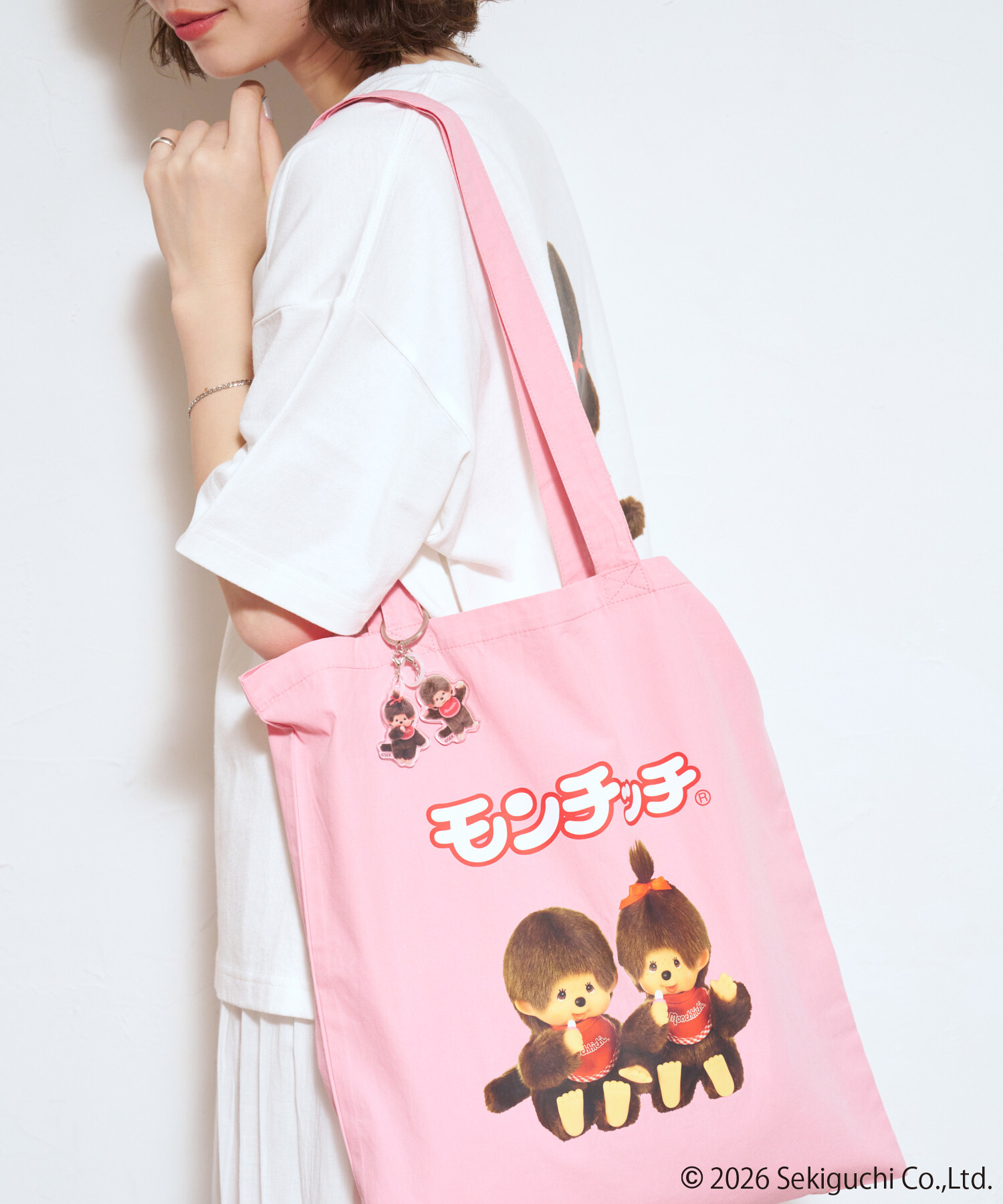 🇯🇵 FREAK'S STORE X MONCHHICHI 夢奇奇 蒙奇奇 聯名款 手提包 單肩包 帆布包 大容量 附吊飾 / 預購