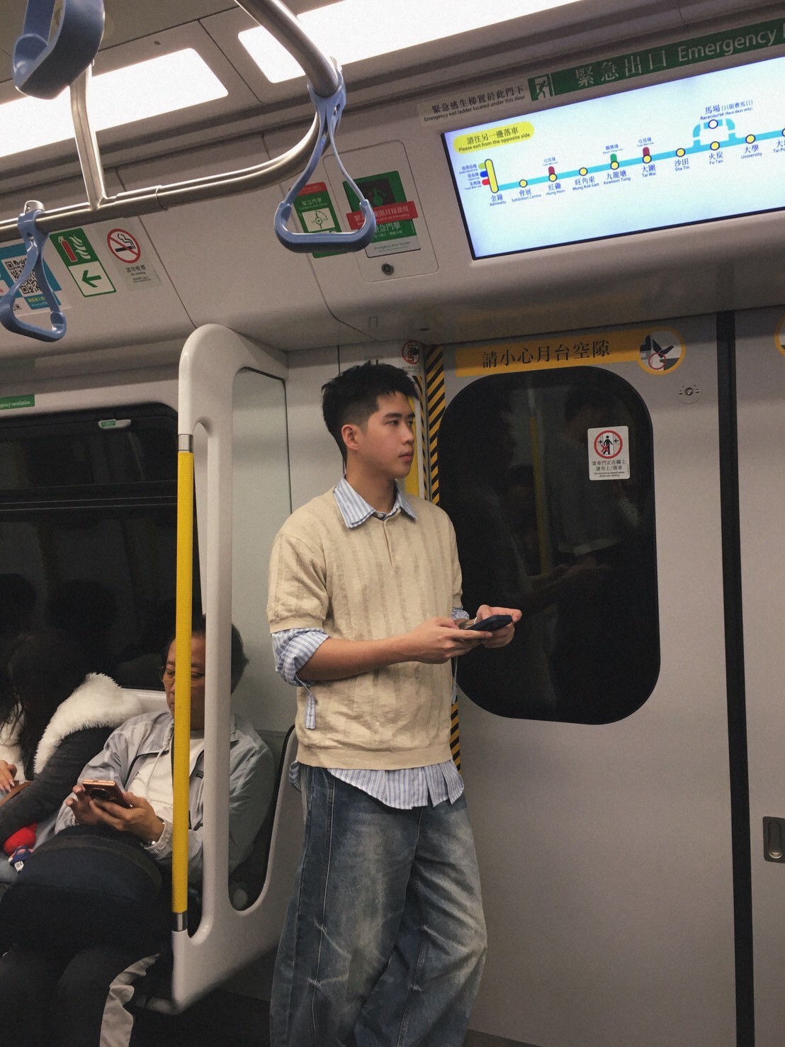 英倫復古短袖針織衫/杏色