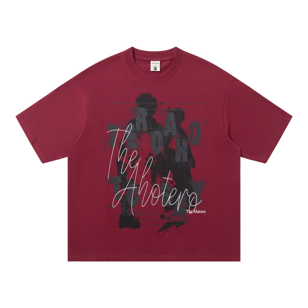 人生態度文藝復古短TEE