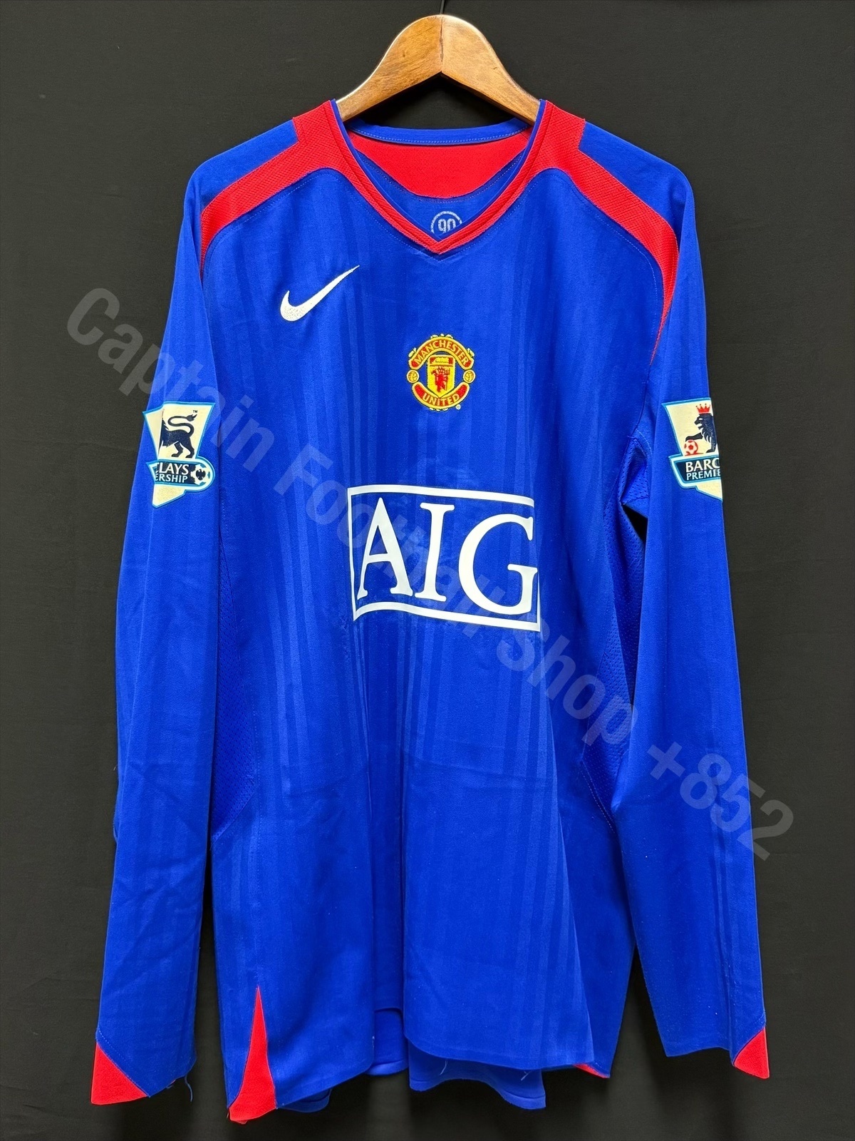 (Player Issue) Manchester United 2006-2007 Nike L/S Third Player Issue Shirt #7 RONALDO