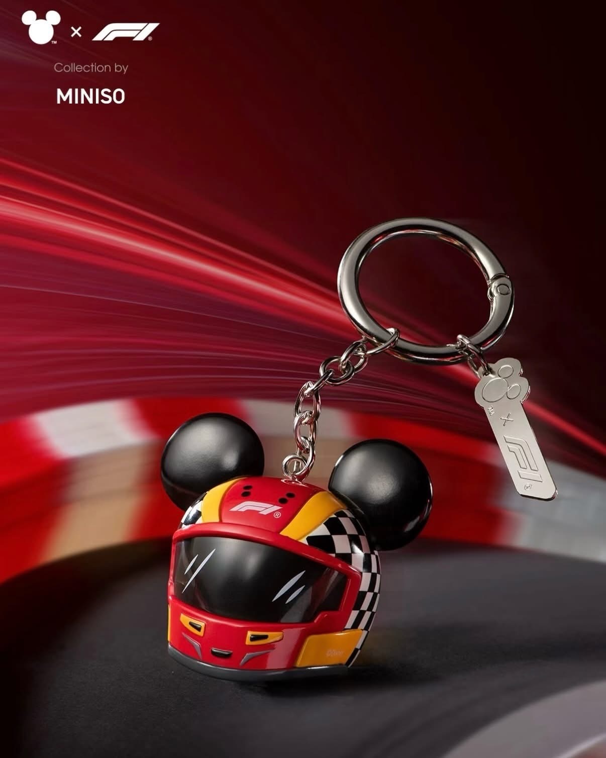 預購4/3前抵台！ 迪士尼 x F1 米奇 吊飾 掛飾