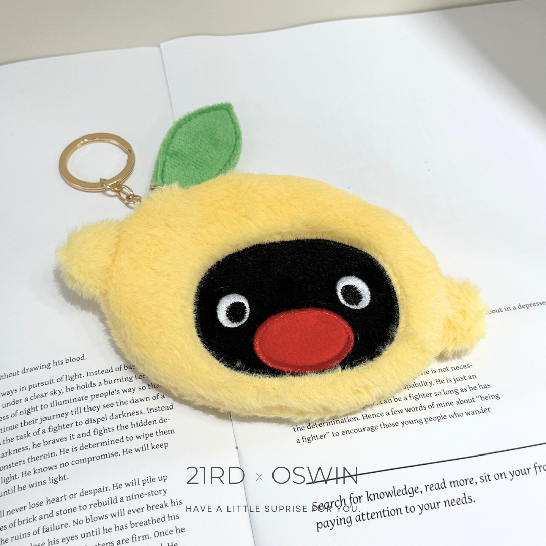 企鵝家族 PINGU 檸檬造型零錢包
