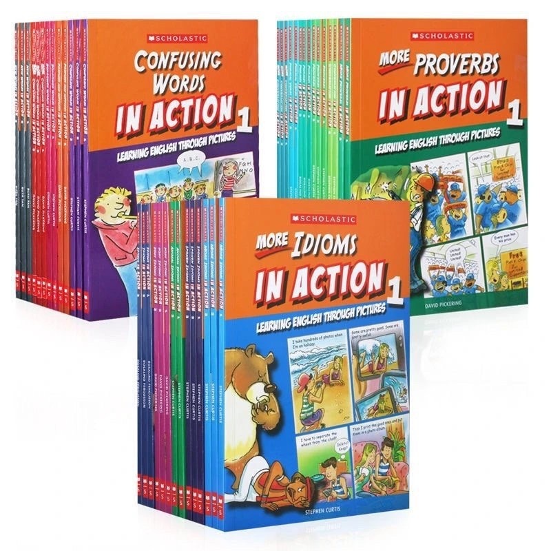 Scholastic In Action Words/Idioms/Confusing Words 45 bookset