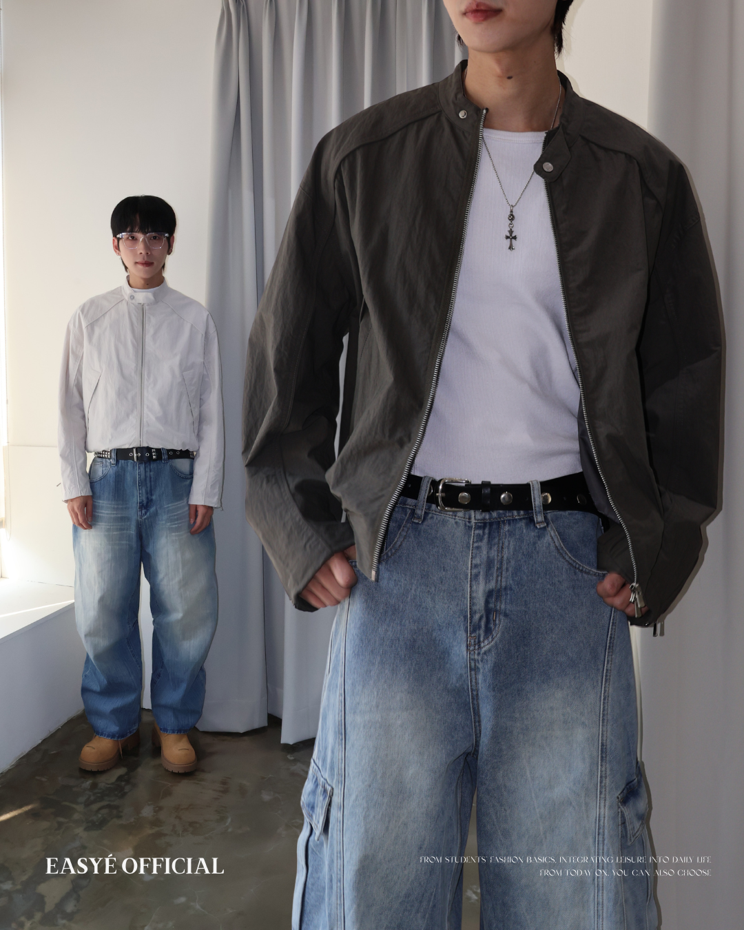 ECM短寬尼龍夾克外套
