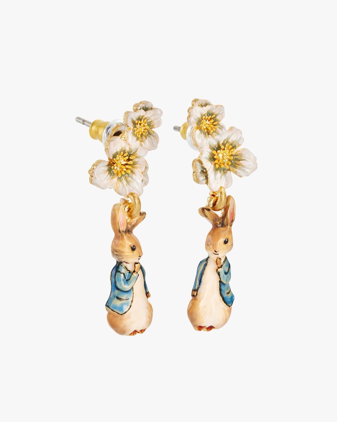 英國代購-Fable England x Peter Rabbit Floral Drop Earrings
