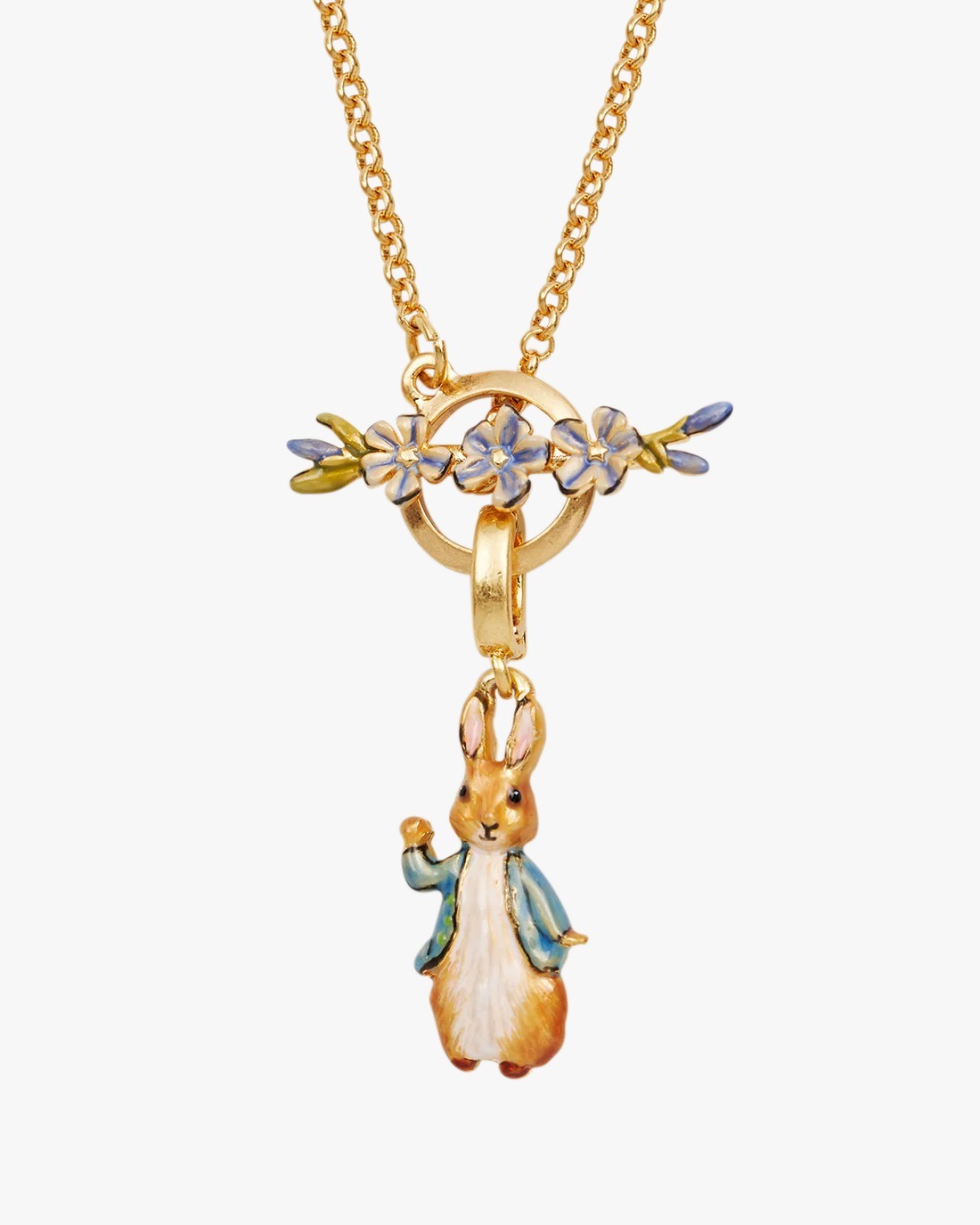 英國代購-Fable England x Peter Rabbit Forget Me Not Toggle Necklace