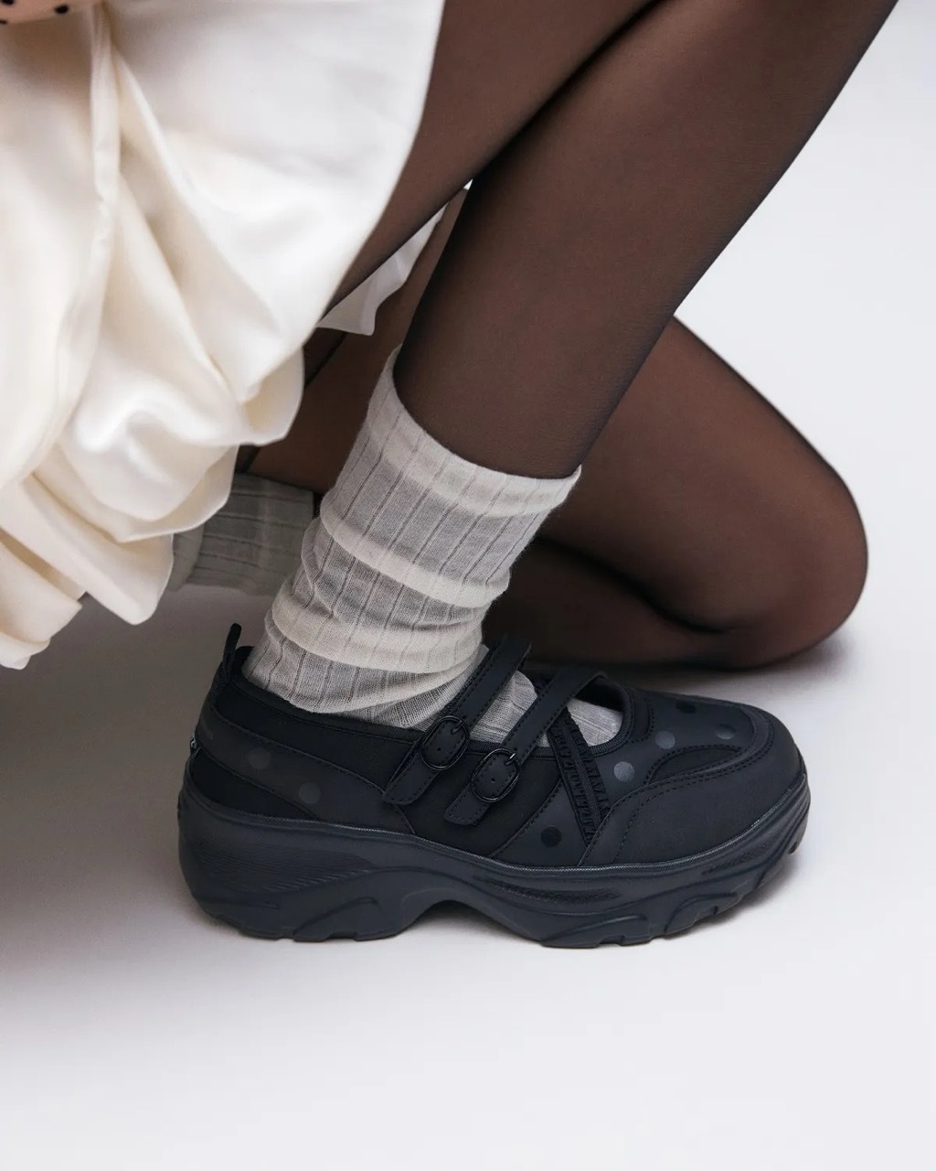 🇰🇷 OTZ DAY DOT EDITION LOMITA PLATFORM BANDING MARY JANE 波點 瑪莉珍鞋 瑪麗珍 運動涼鞋 厚底 增高 / 預購