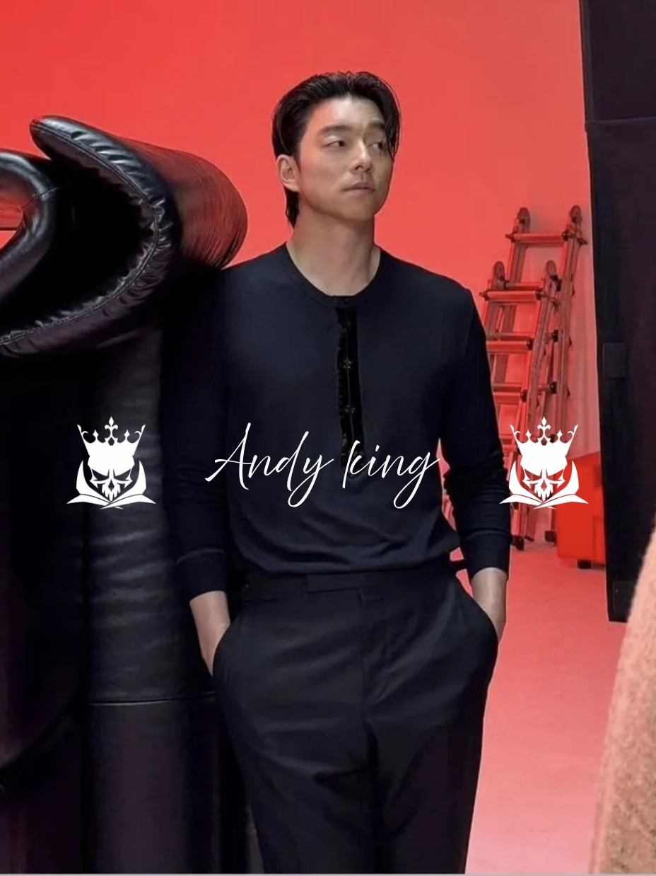 天鵝絨線亨利領肌肉貼合T卹  孔劉同款