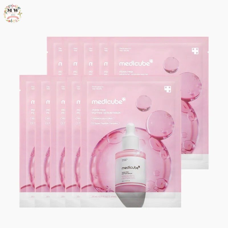 Medicube PDRN粉紅胜肽膠原安瓶面膜 10片