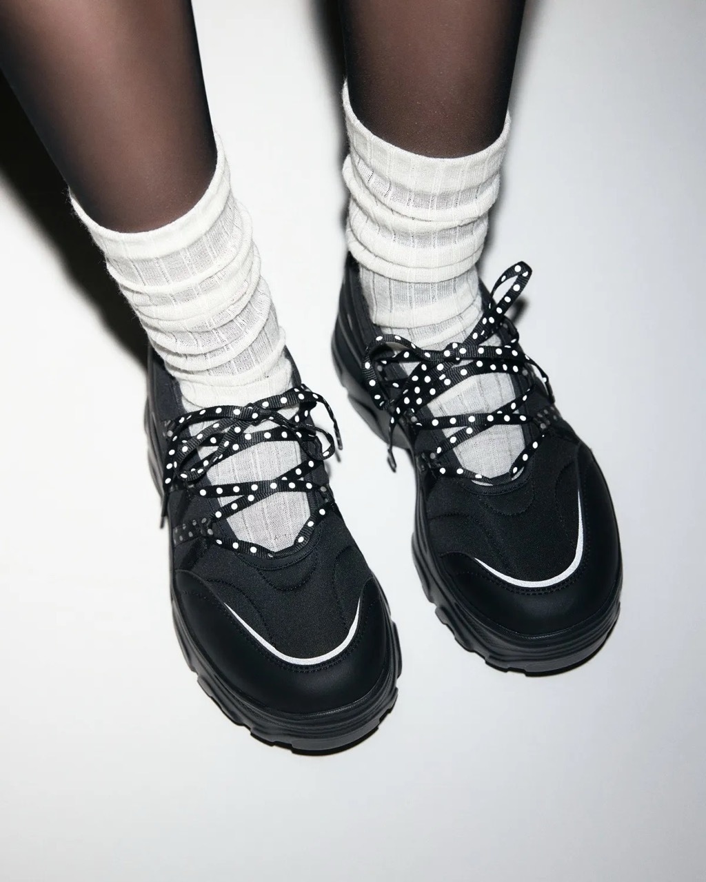 🇰🇷 OTZ DAY DOT EDITION LOMITA PLATFORM BALLERINA SHOES 波點 綁帶瑪莉珍鞋 瑪麗珍 運動涼鞋 厚底 增高 / 預購