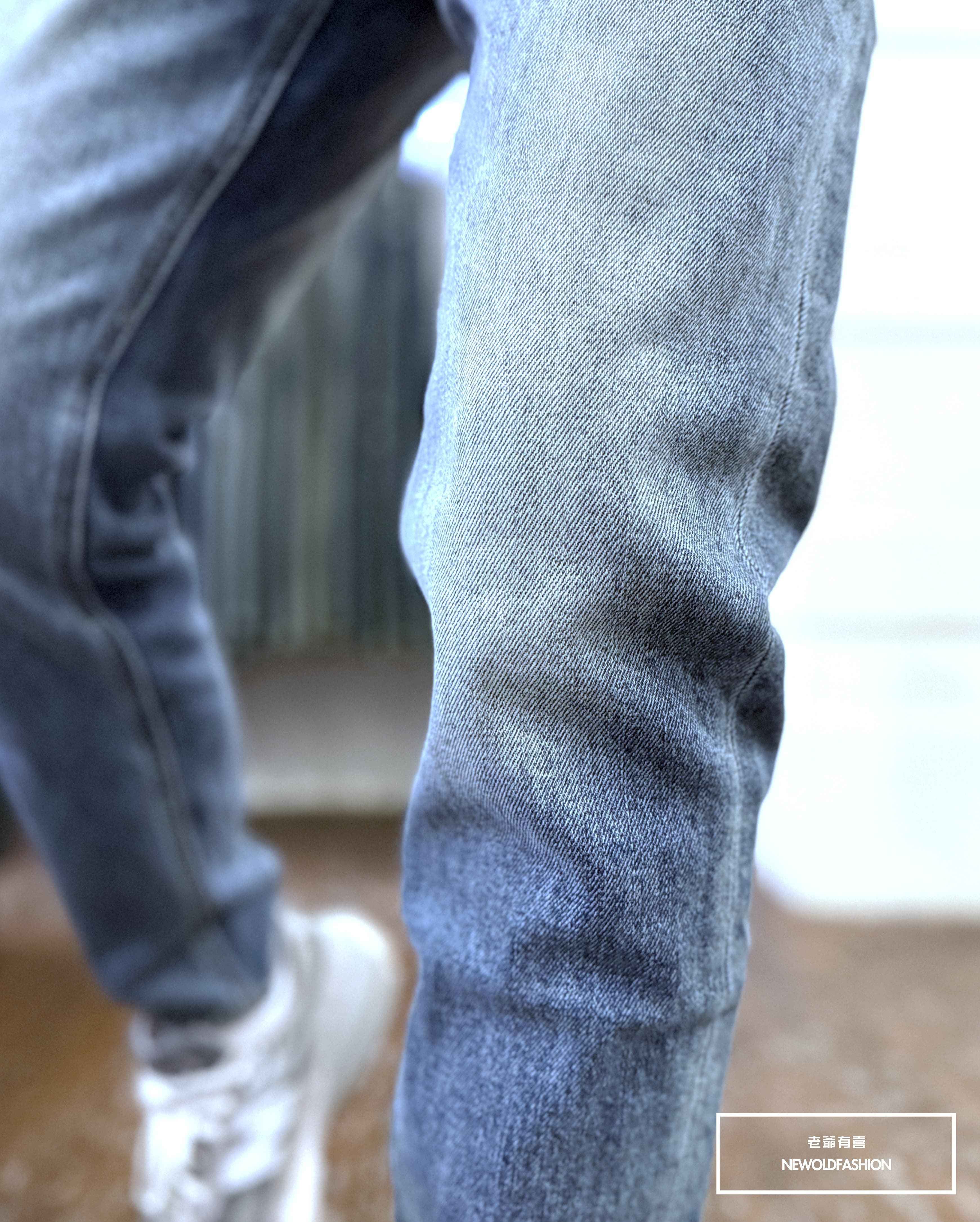 『官網限定』重磅丹寧微刷白九分小直筒(NOF2603K593)