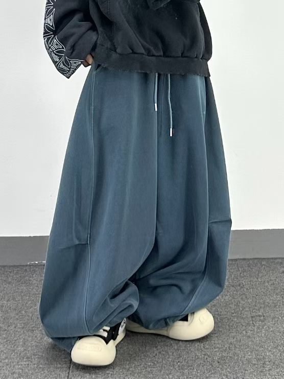 洗水淨色可束腳運動褲 Hestory-121P