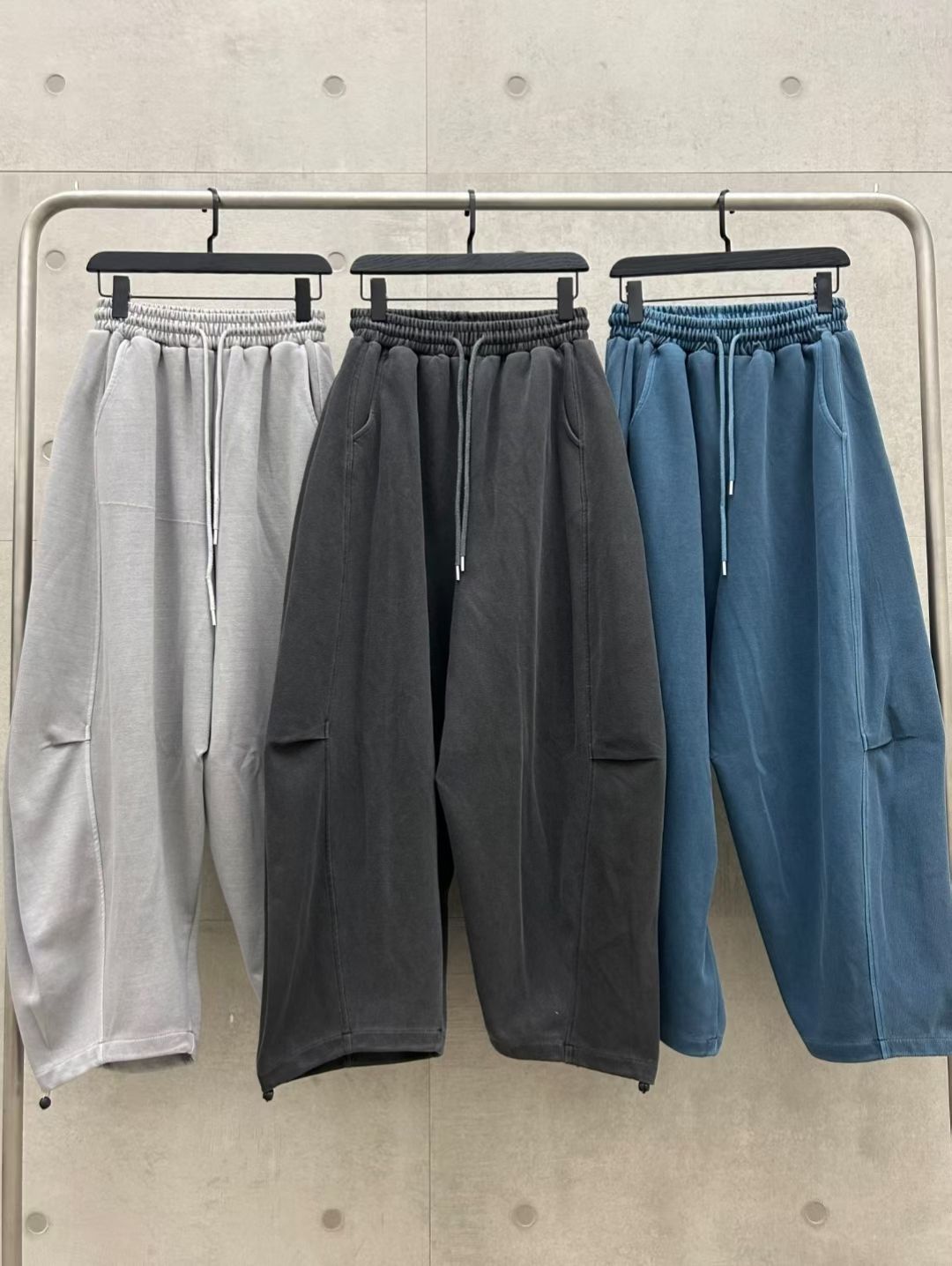 洗水淨色可束腳運動褲 Hestory-121P