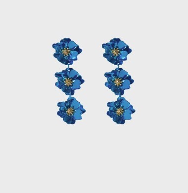 1AF0323-328 [ANNE FONTAINE] Yacht Earrings Blue #P23A014538 (EU)