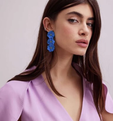 1AF0323-328 [ANNE FONTAINE] Yacht Earrings Blue #P23A014538 (EU)