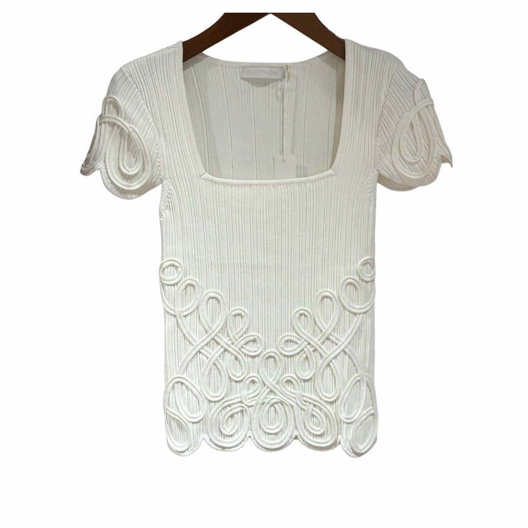 1AF0323-165 [ANNE FONTAINE] Top White #P26F30401 (EU)