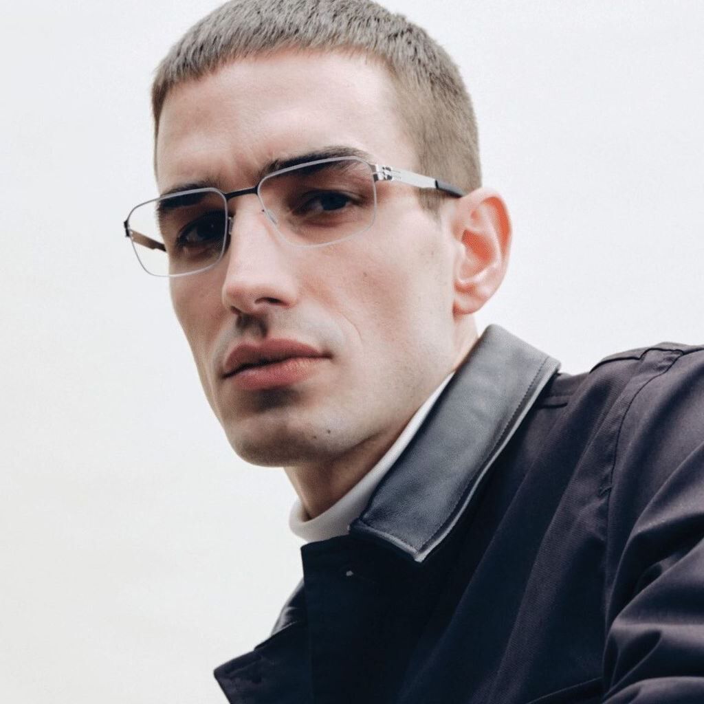 【ic! berlin】MB 13 Pearl-54mm光學眼鏡(IM5003 015)#賓士聯名款