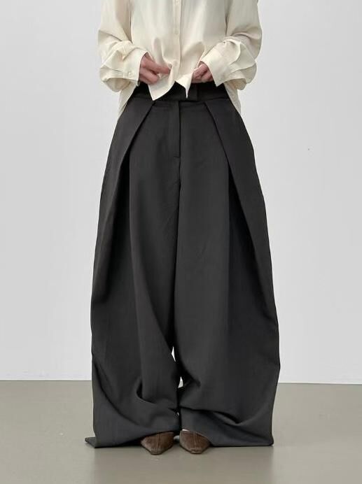 淨色鬆身西褲 Hestory-125P