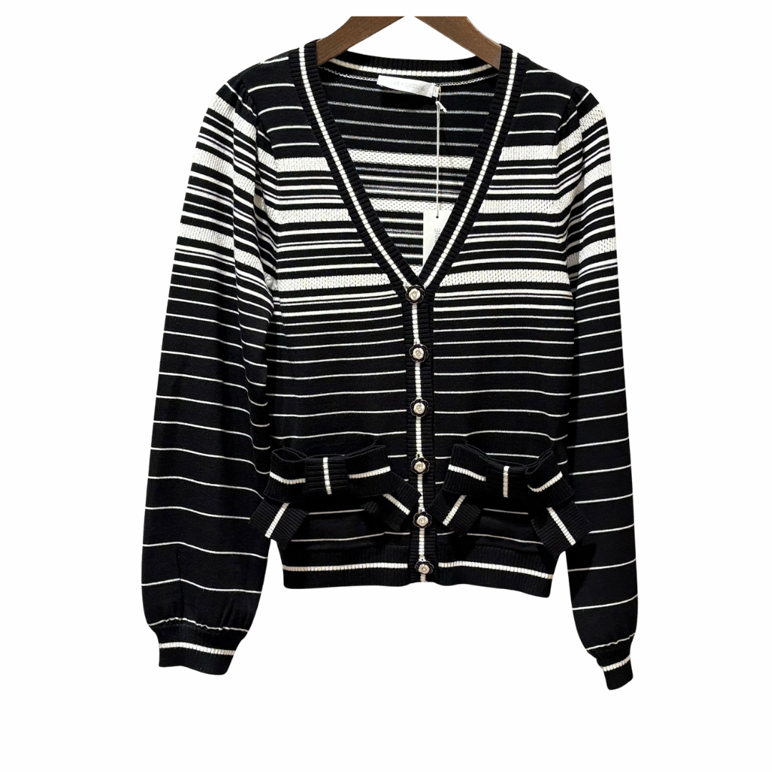 1AF0323-141 [ANNE FONTAINE] Top Black/White #P26F36600 (EU)