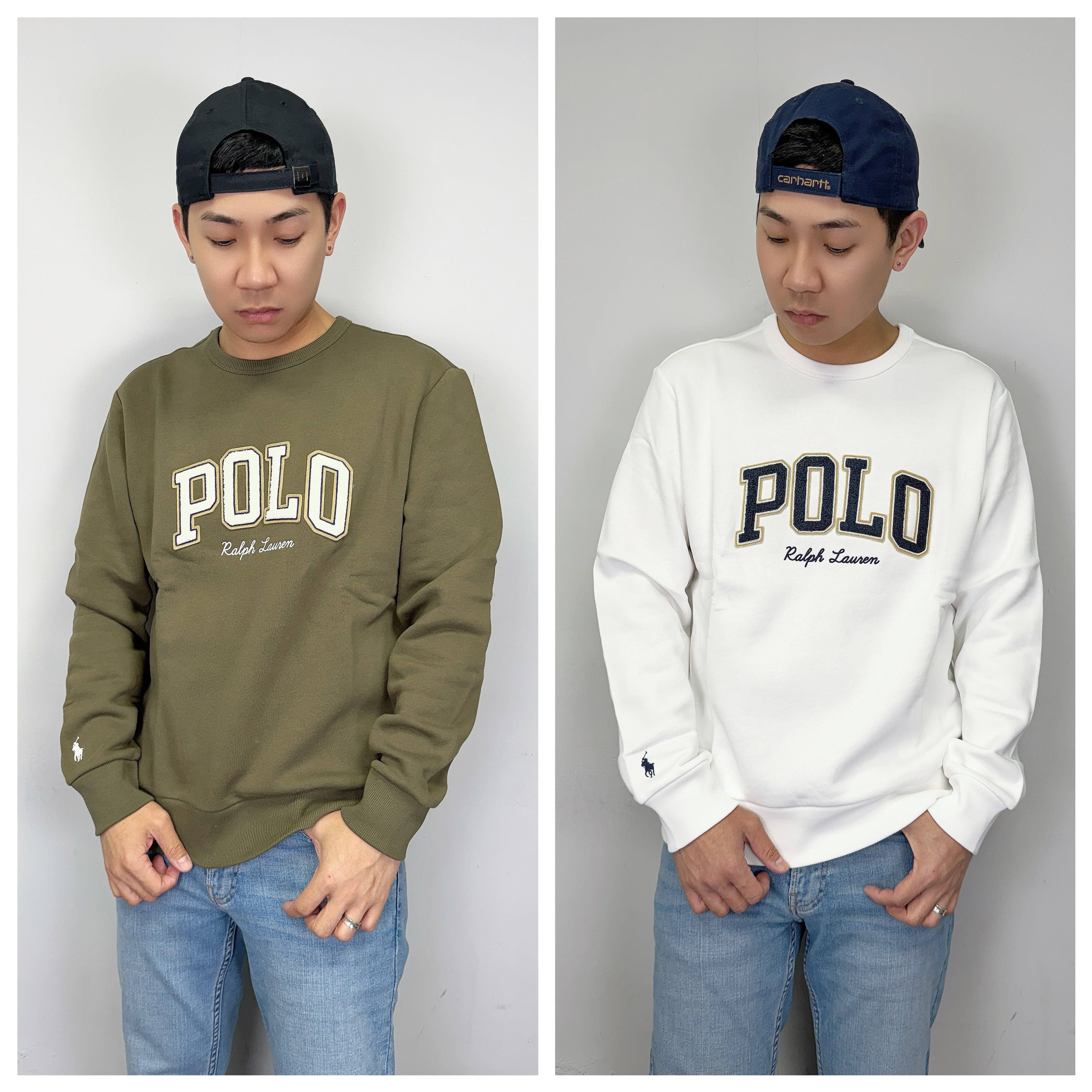 Polo Ralph Lauren 植絨大字母 成人版 大學T 長袖上衣