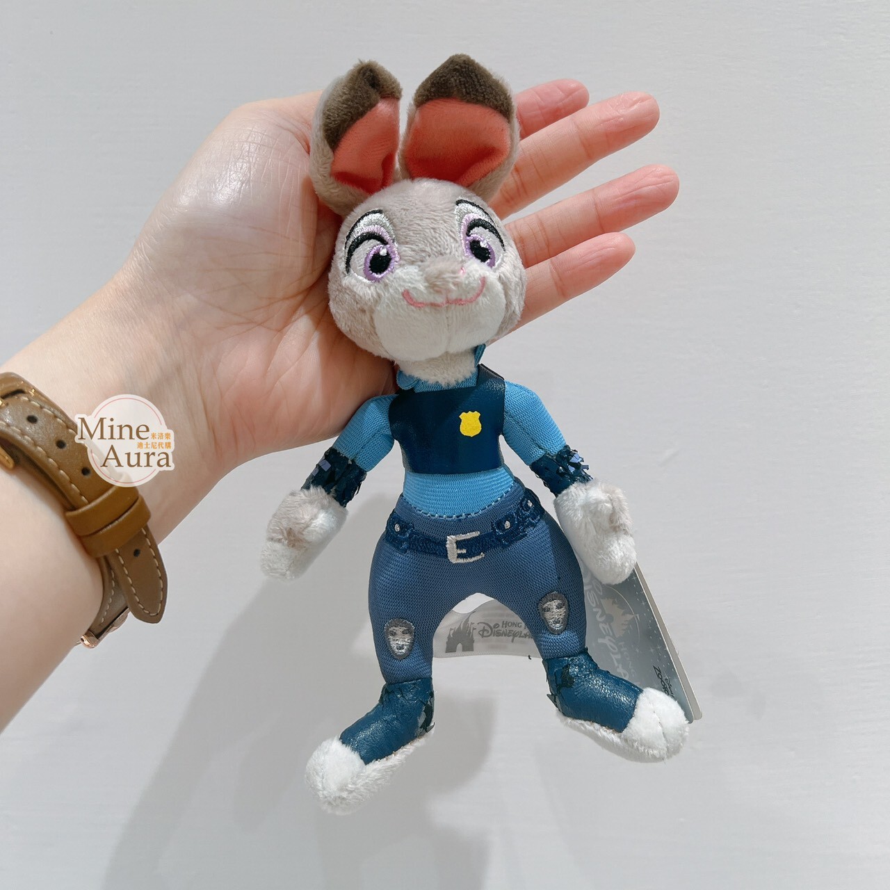 (全新NG品現貨) 哈茱蒂 Judy 兔 絨毛 鑰匙圈 吊飾 動物方城市 Zootopia -香港迪士尼樂園