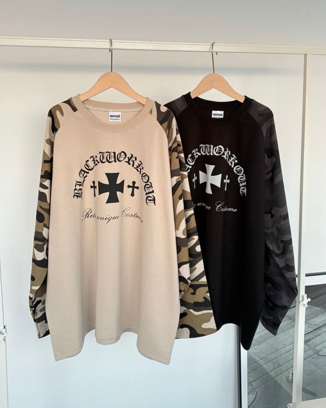 迷彩袖圖案長袖衫 MB-030T