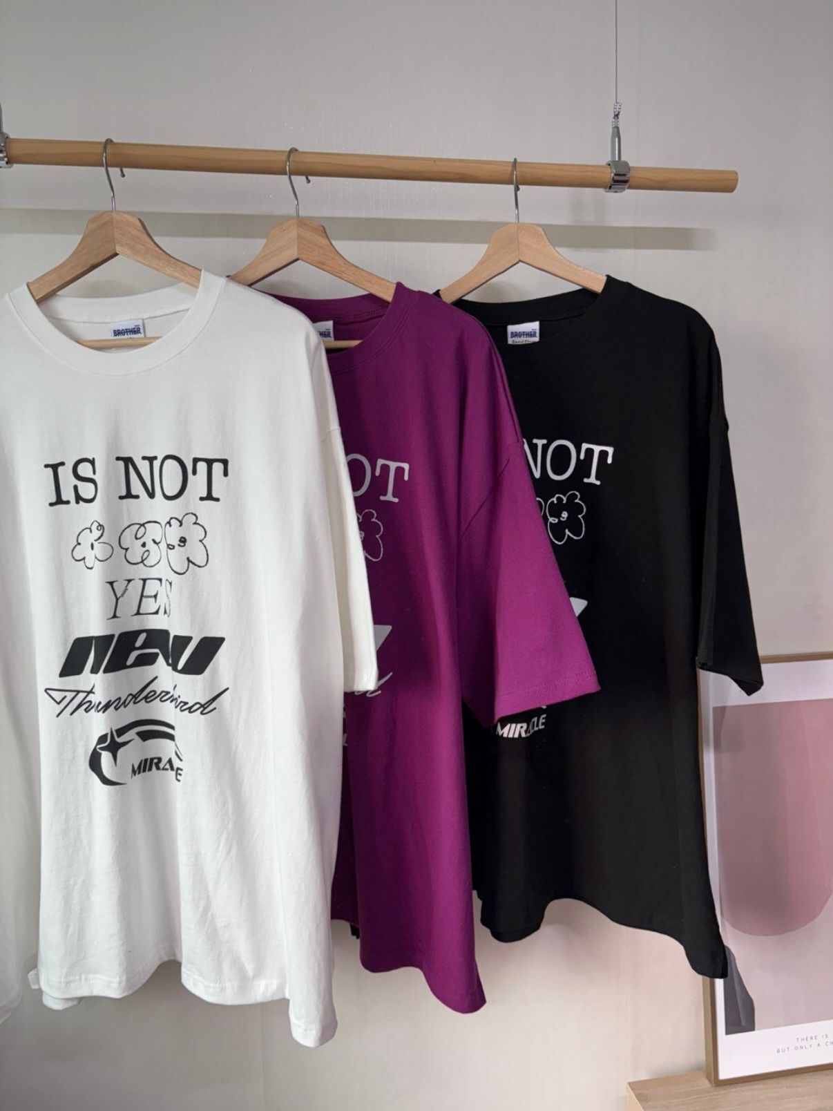 OverSize英文字圖案短袖Tee MB-034T